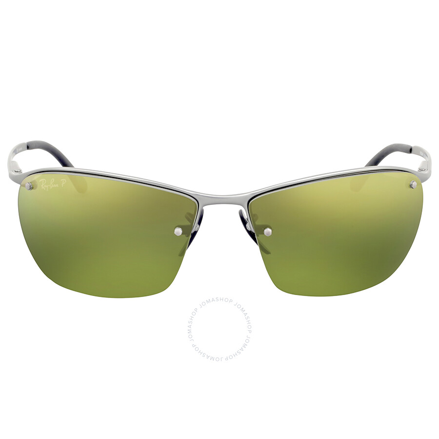 Ray-Ban Polarized Green Mirror Chromance Sunglasses RB3544 029/6O 64  8053672582567 - Sunglasses, Ray Ban - Jomashop