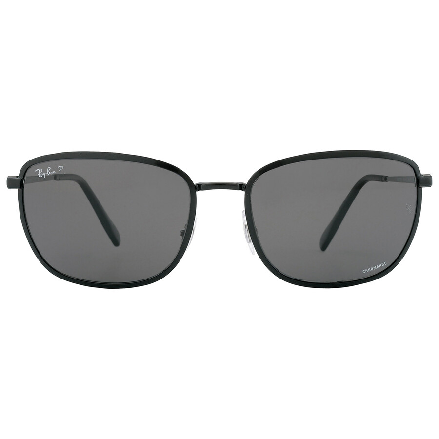 Ray Ban Polarized Grey Square Unisex Sunglasses Rb3705 002/k8 60