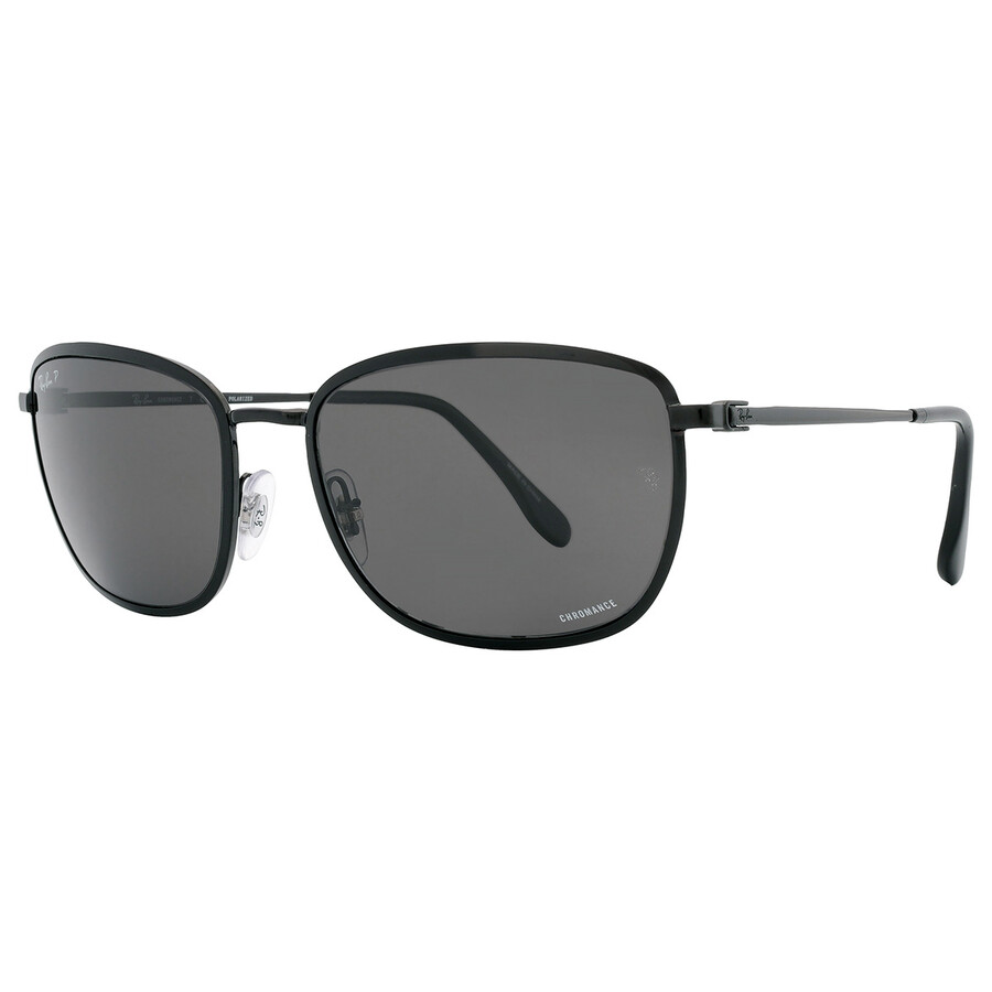 Ray Ban Polarized Grey Square Unisex Sunglasses Rb3705 002/k8 60