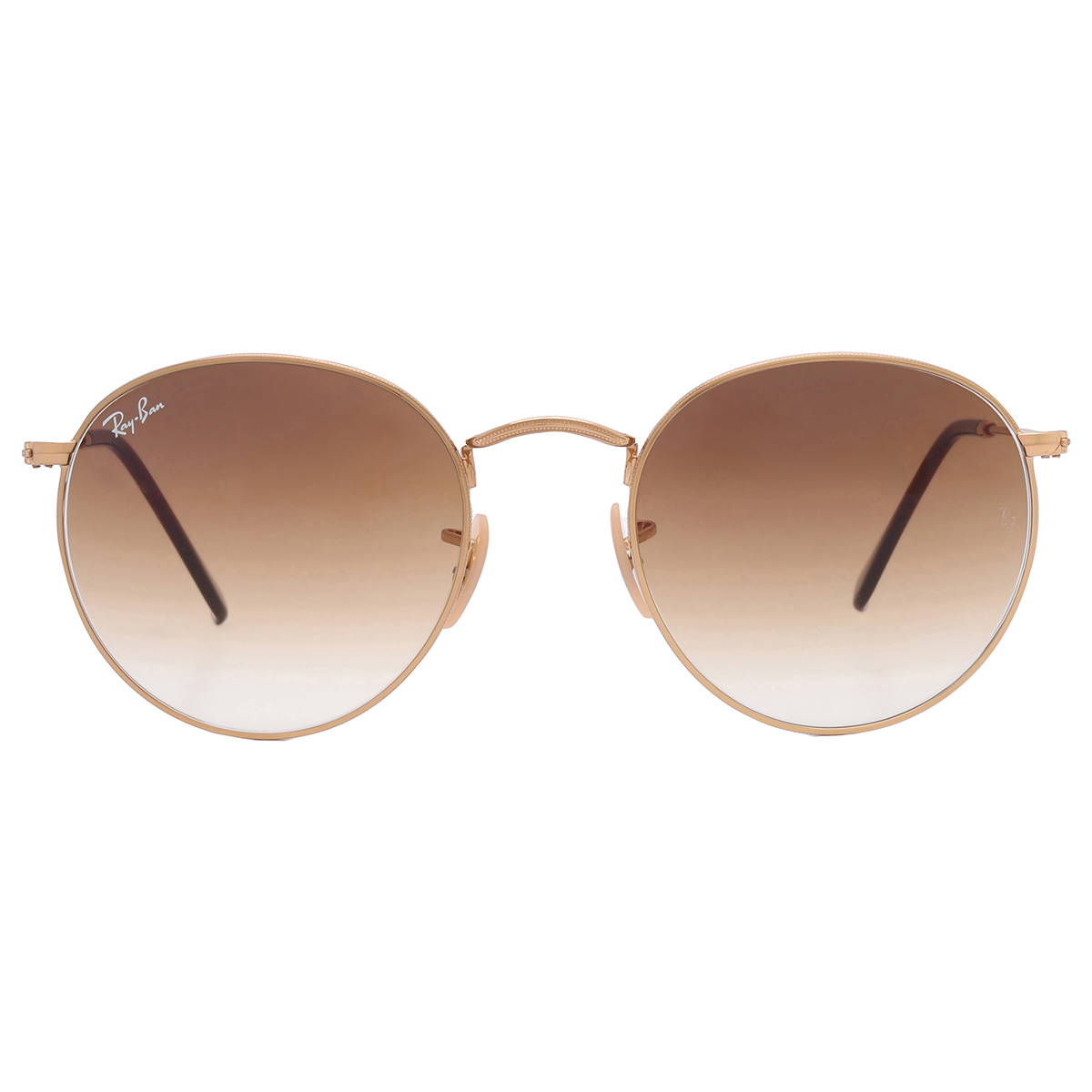 Ray-Ban Round Metal Brown Gradient Unisex Sunglasses RB3447 001/51 
