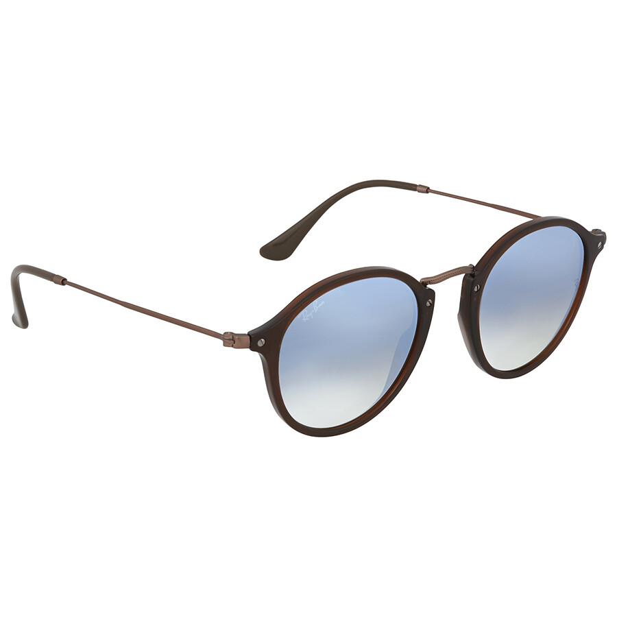 Ray Ban Round Silver Gradient Flash Sunglasses RayBan Sunglasses