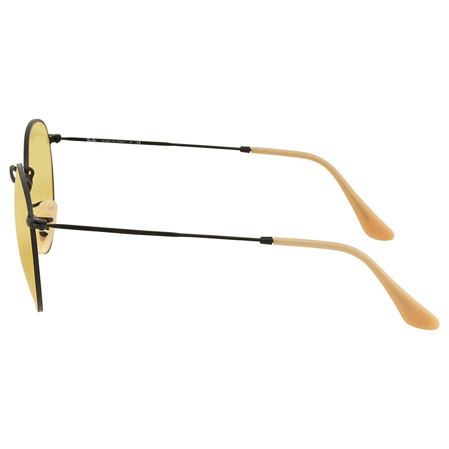 Ray Ban Round Yellow Photochromic Sunglasses RB3447 90664A 53 Round