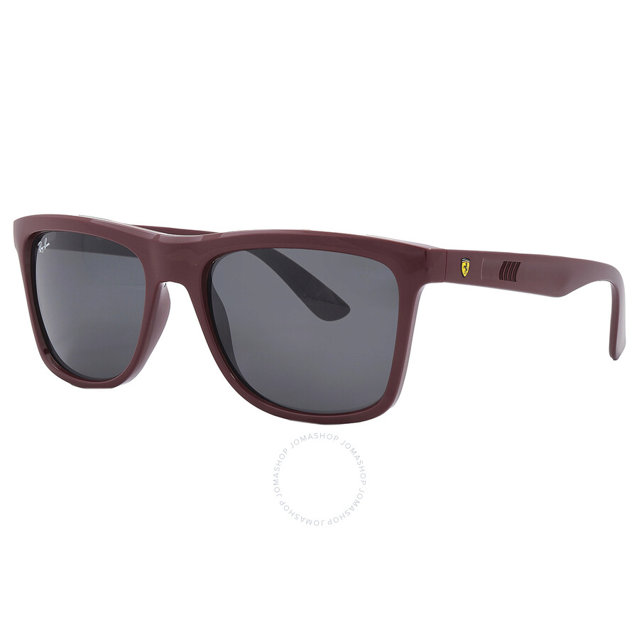 Ray Ban Scuderia Ferrari Grey Square Unisex Sunglasses Rb4413m F68587 57