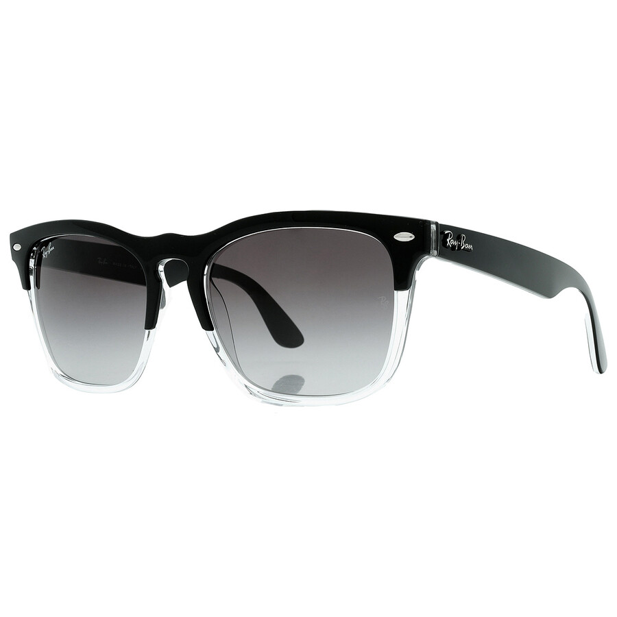 Shop Ray Ban Steve Grey Gradient Square Unisex Sunglasses Rb4487 66308g 54 In Black / Grey