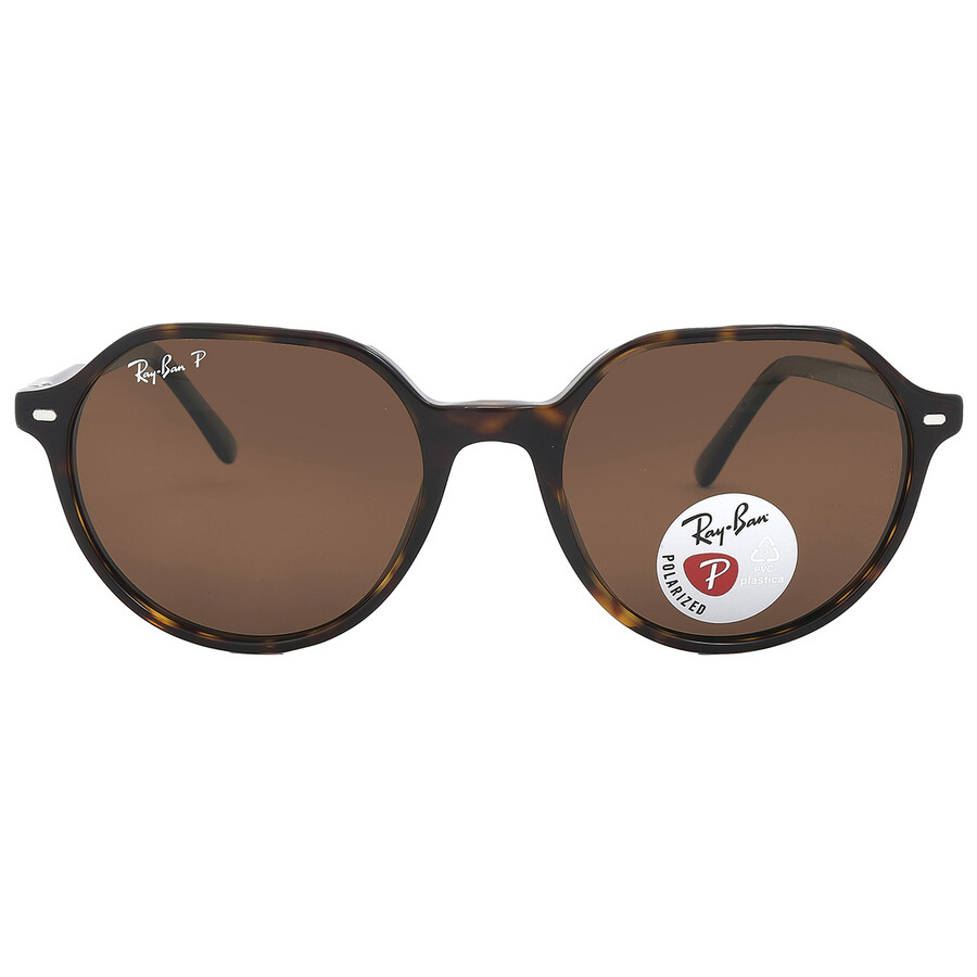 Ray Ban Thalia Brown Geometric Unisex Sunglasses Rb2195 902/57 51 In Brown