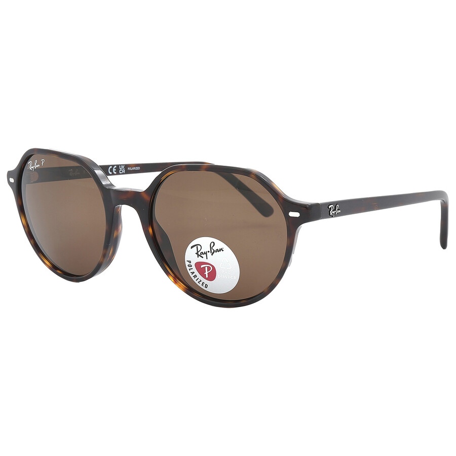 Shop Ray Ban Thalia Brown Geometric Unisex Sunglasses Rb2195 902/57 51