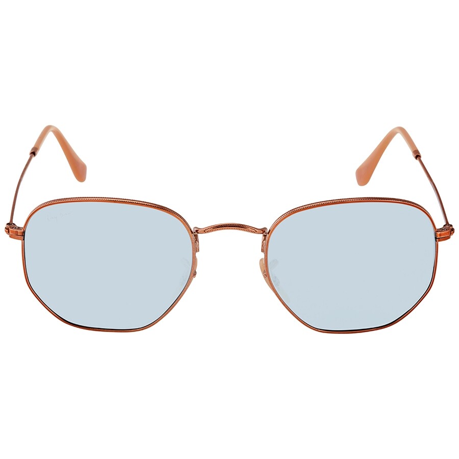 ray ban blue hexagonal sunglasses