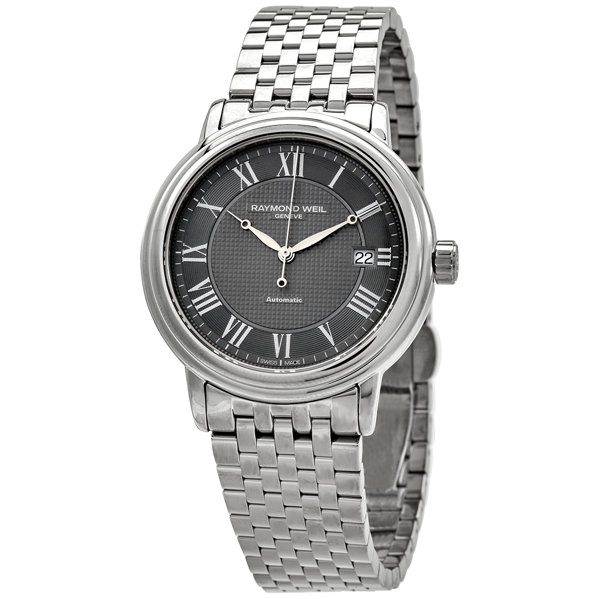 Raymond Weil Automatic Grey Dial Stainless Steel Men's Watch 2837-ST-00609