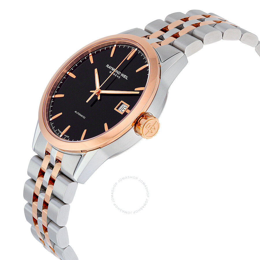 ... Raymond Weil Freelancer Automatic Black Dial Men's Watch 2740-SP5-20011 ...