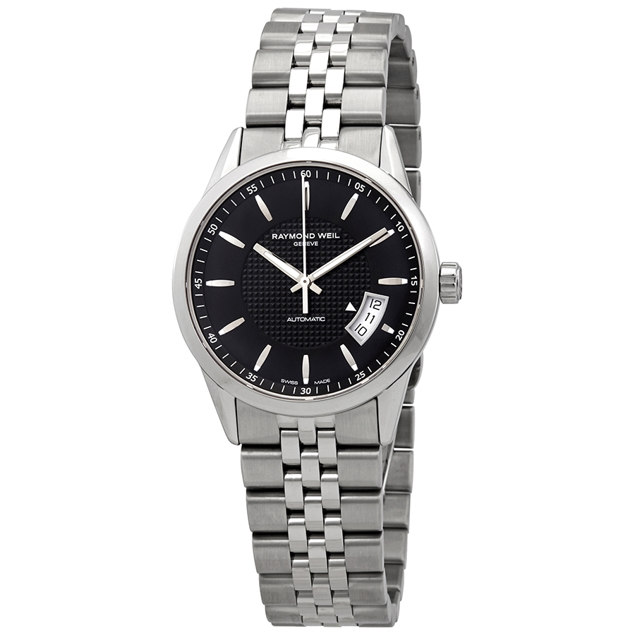 Raymond Weil Freelancer Black Dial Stainless Steel Men's Watch 2770-ST-20021