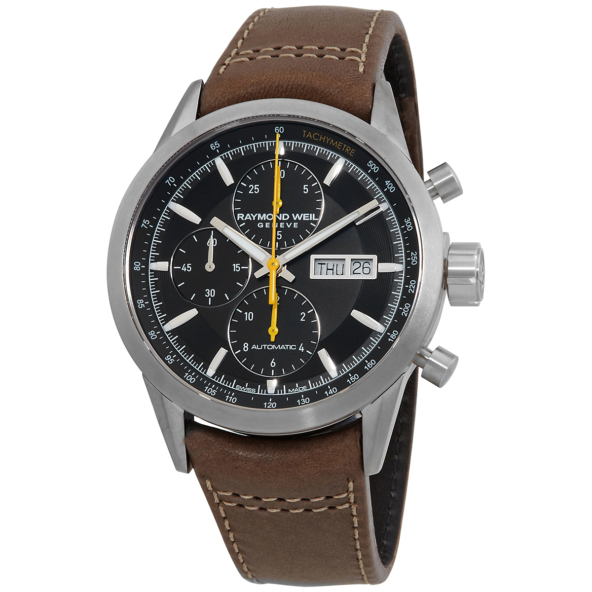 Raymond Weil Freelancer Chronograph Automatic Black Dial Men's Watch 7730-TIC-20121