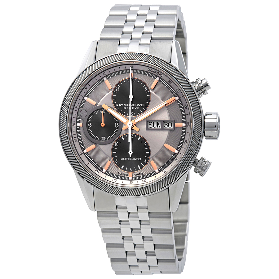 Raymond Weil Freelancer Chronograph Automatic Grey Dial Men's Watch 7731-ST2-65655