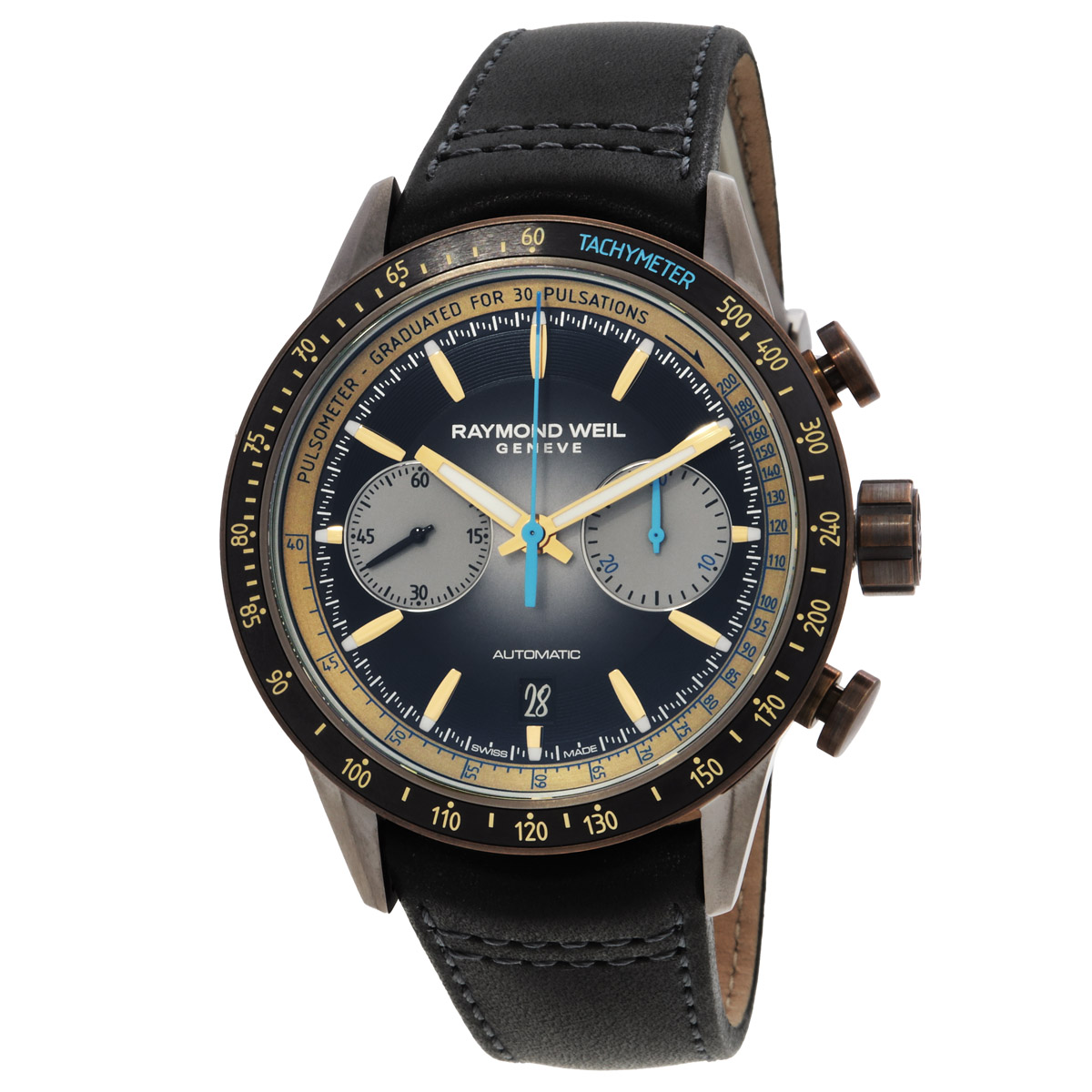 Raymond Weil Freelancer Chronograph Automatic Grey Dial Men's Watch 7780-TB3-20423