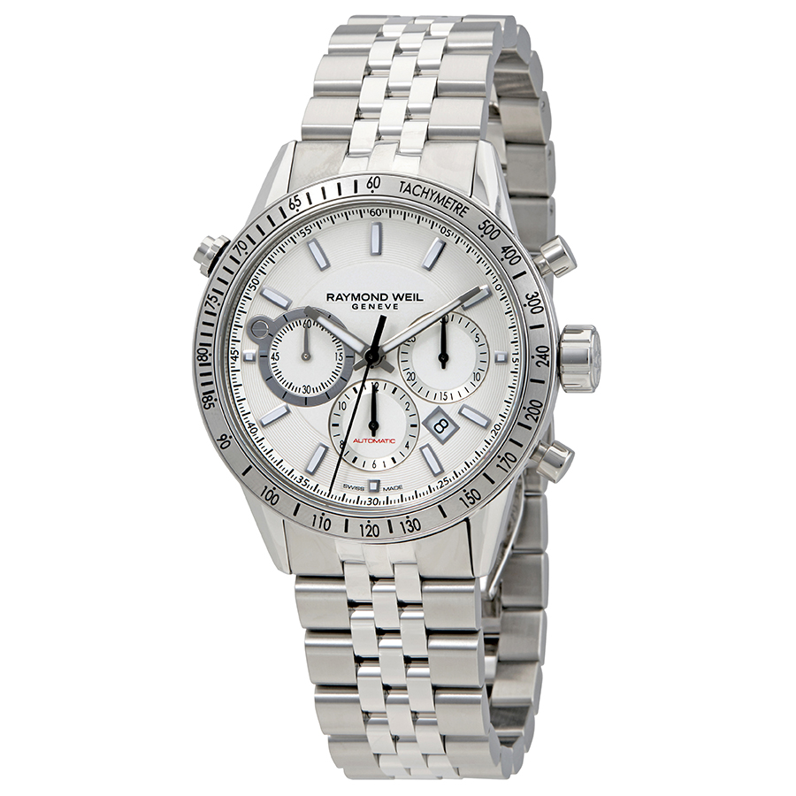 Raymond Weil Freelancer Chronograph Automatic White Dial Men's Watch 7740-ST-30001