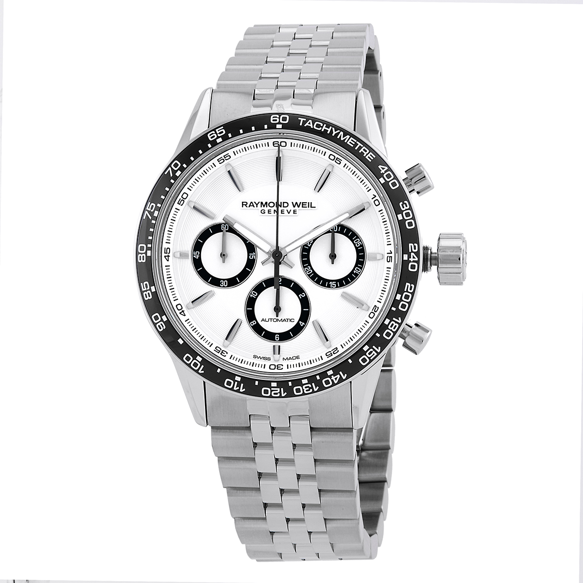 Raymond Weil Freelancer Chronograph Automatic White Dial Men's