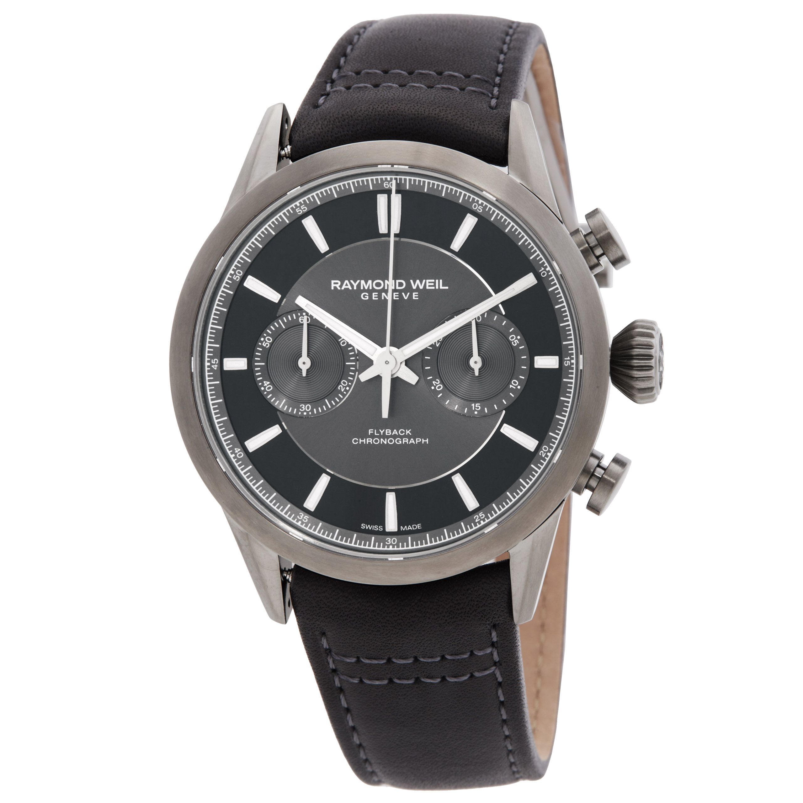 Raymond Weil Freelancer Flyback Chronograph Automatic Grey Dial Men's Watch 7783-TIC-60001