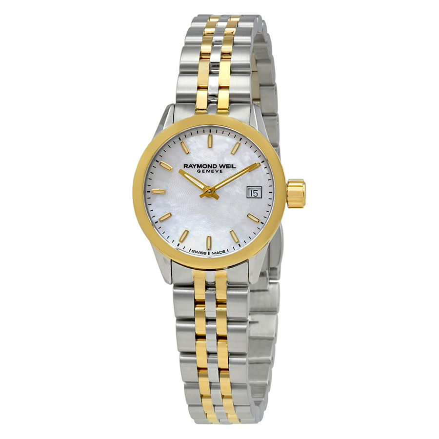 Raymond Weil Freelancer Mother of Pearl Dial Ladies Watch 5626-STP-97021