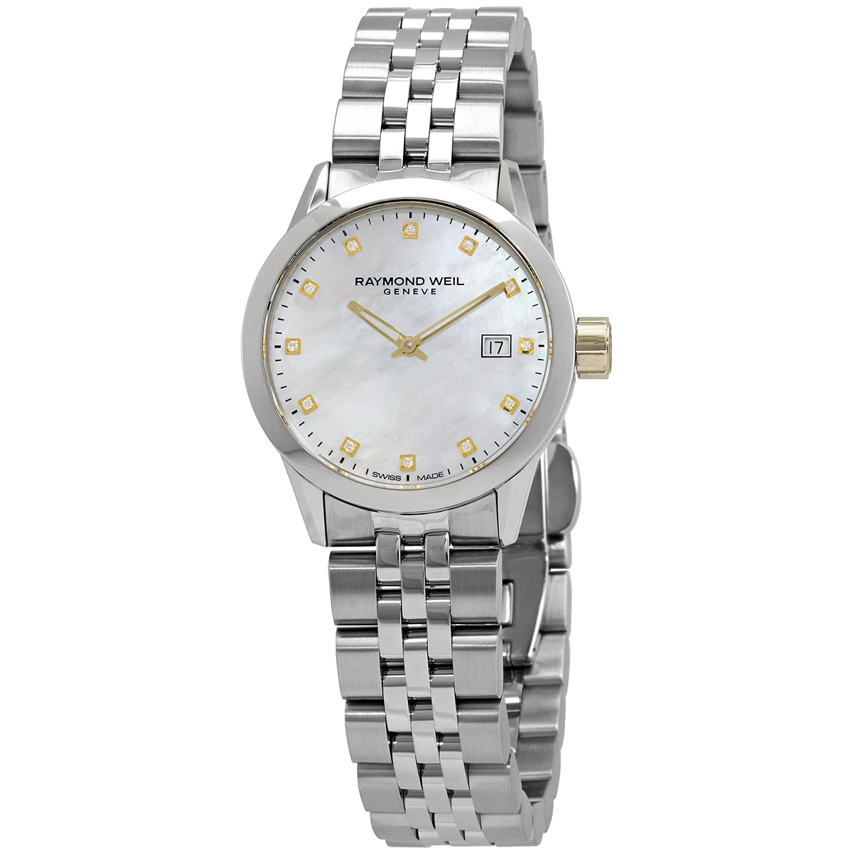 Raymond Weil Freelancer Quartz Diamond Ladies Watch 5660-STG-97081