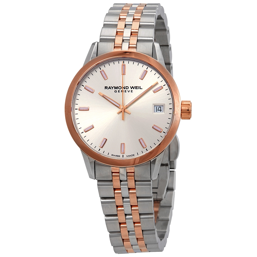 Raymond Weil Freelancer Silver Dial Ladies Watch 5634-SP5-65021