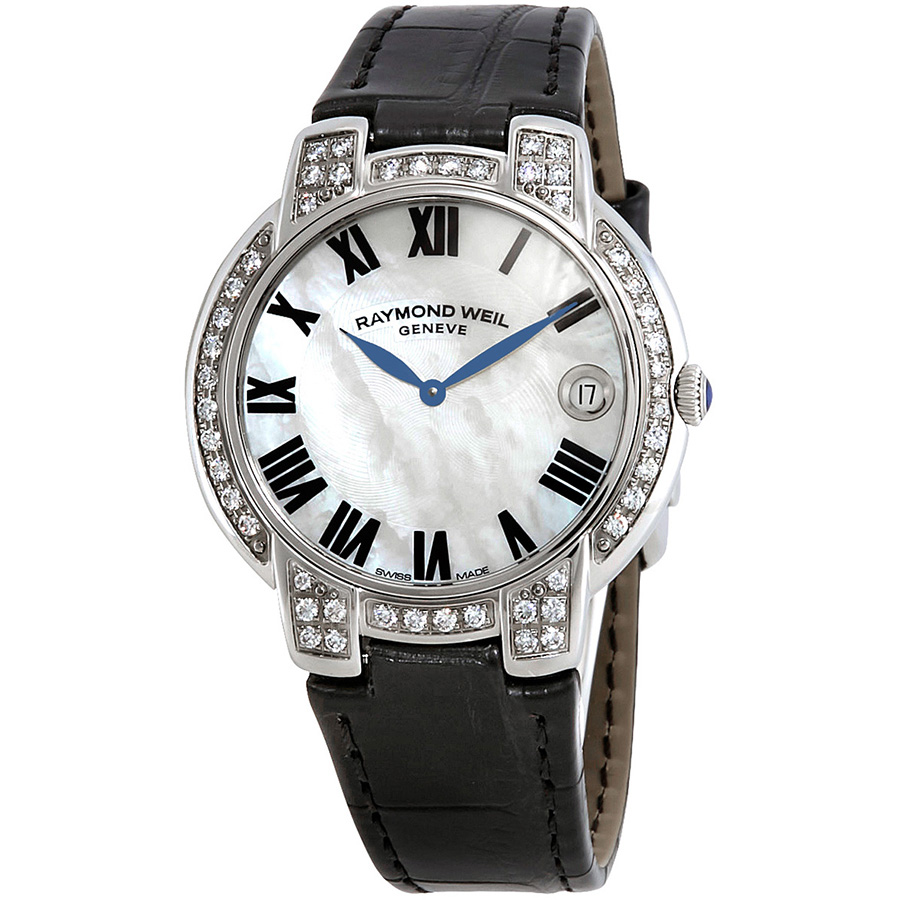 Raymond Weil Jasmine Mother of Pearl Dial Ladies Diamond Watch 5235-SC2-01970