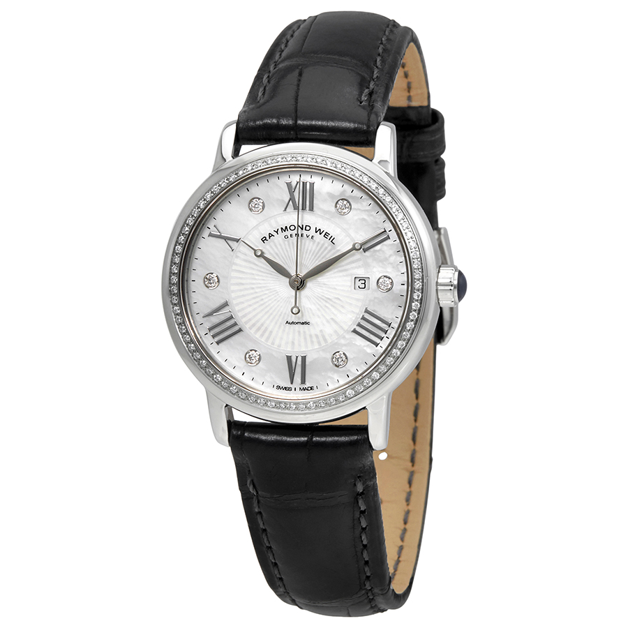 Raymond Weil Maestro Mother of Pearl Dial Ladies Watch 2637-SLS-00966