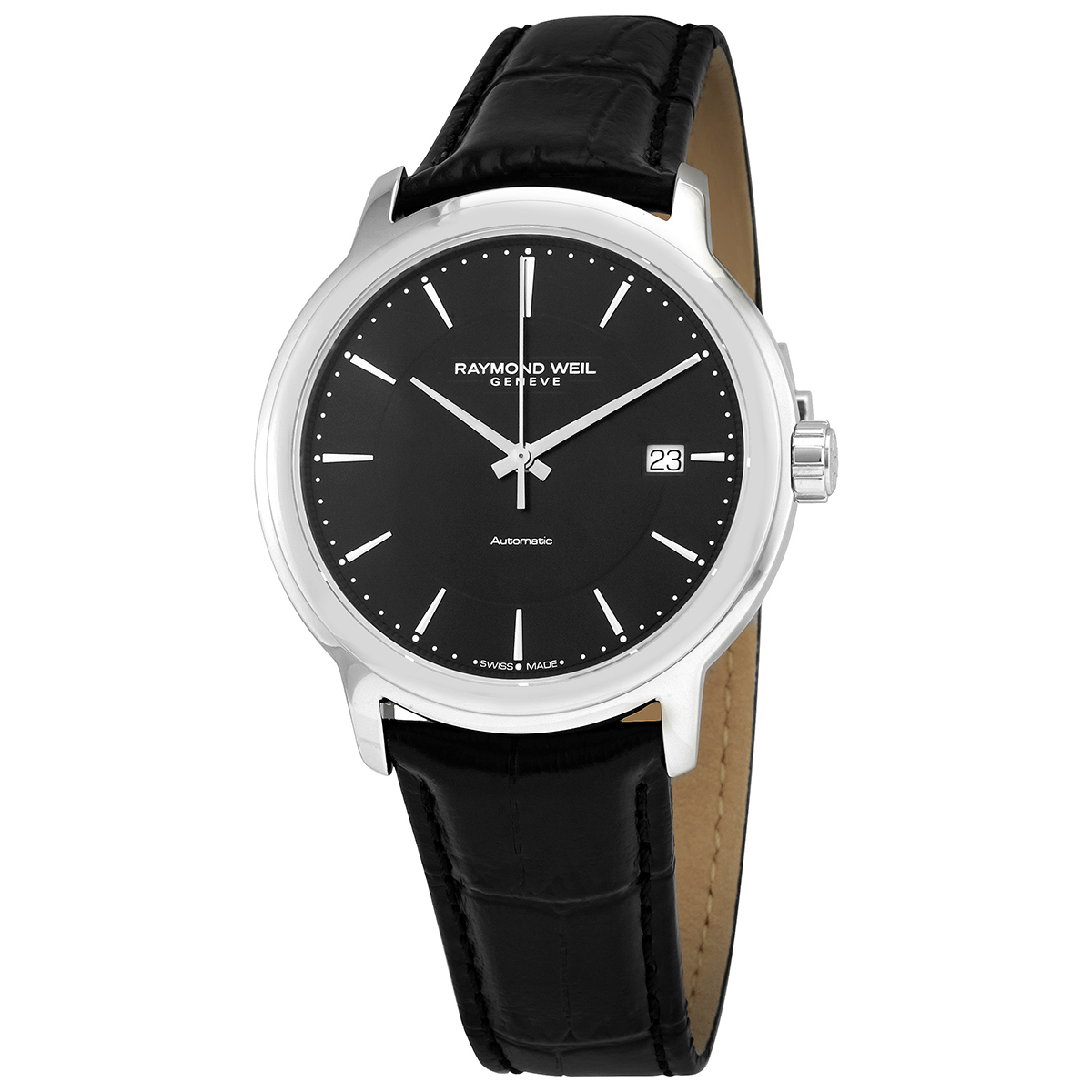 Raymond Weil Maestro Nior Index Automatic Black Dial Men's Watch 2237-STC-20011