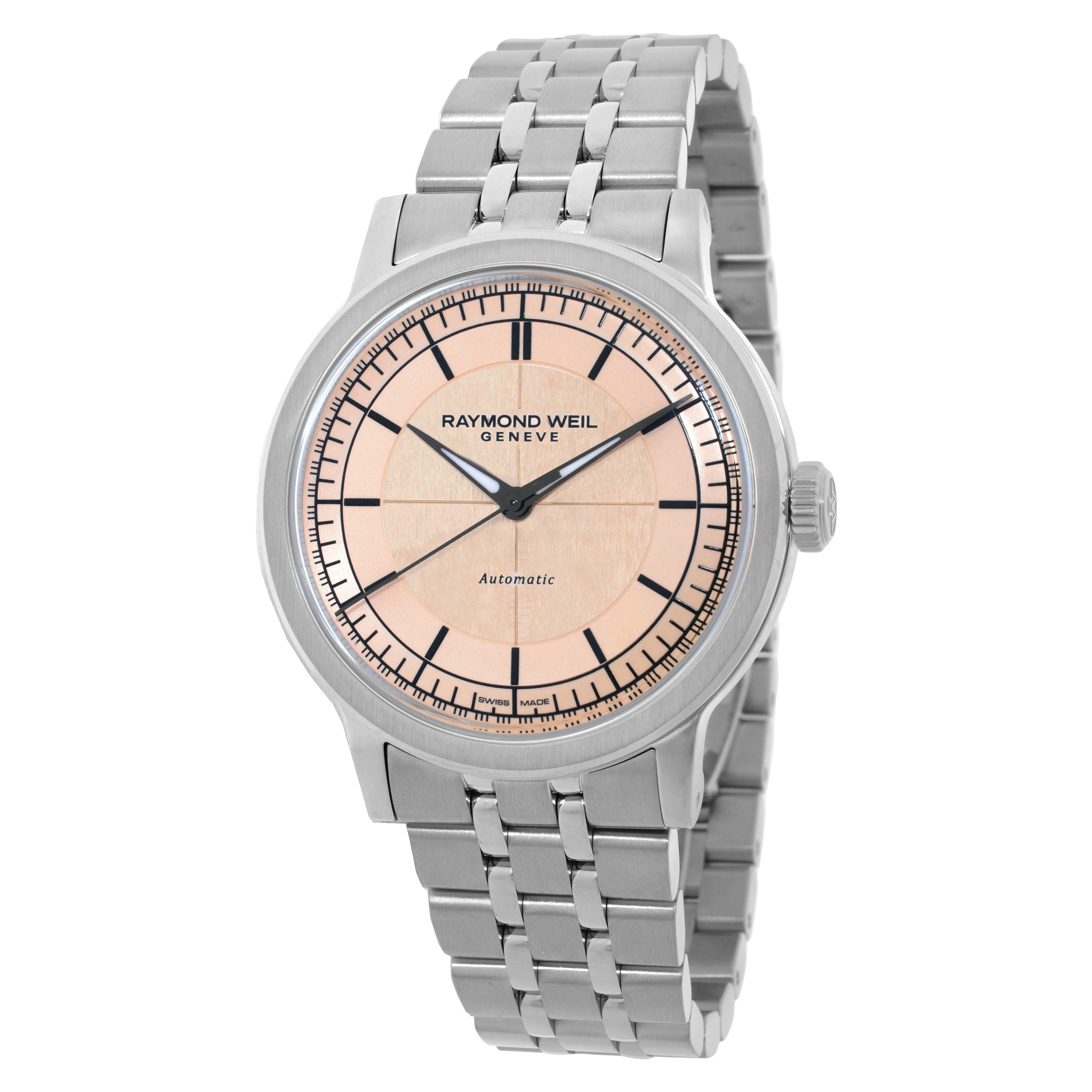 Raymond Weil Millesime Automatic Salmon Dial Men's Watch 2925-ST-80001