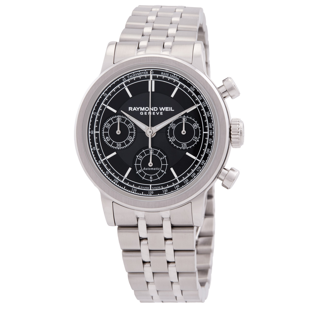 Raymond Weil Millesime Chronograph Automatic Black Dial Men's Watch 7765-ST-20001