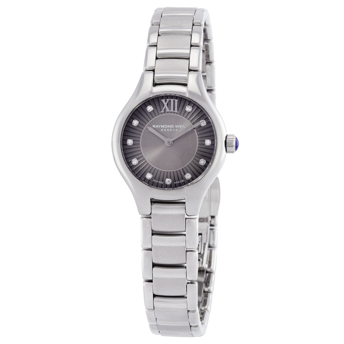 Raymond Weil Noemia Quartz Diamond Grey Dial Ladies Watch 5124-ST-60181