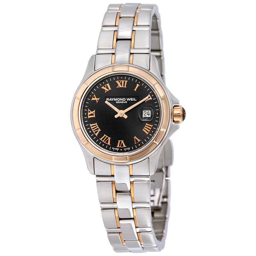 Raymond Weil Parsifal Black Dial Ladies Watch 9460-SG5-00208