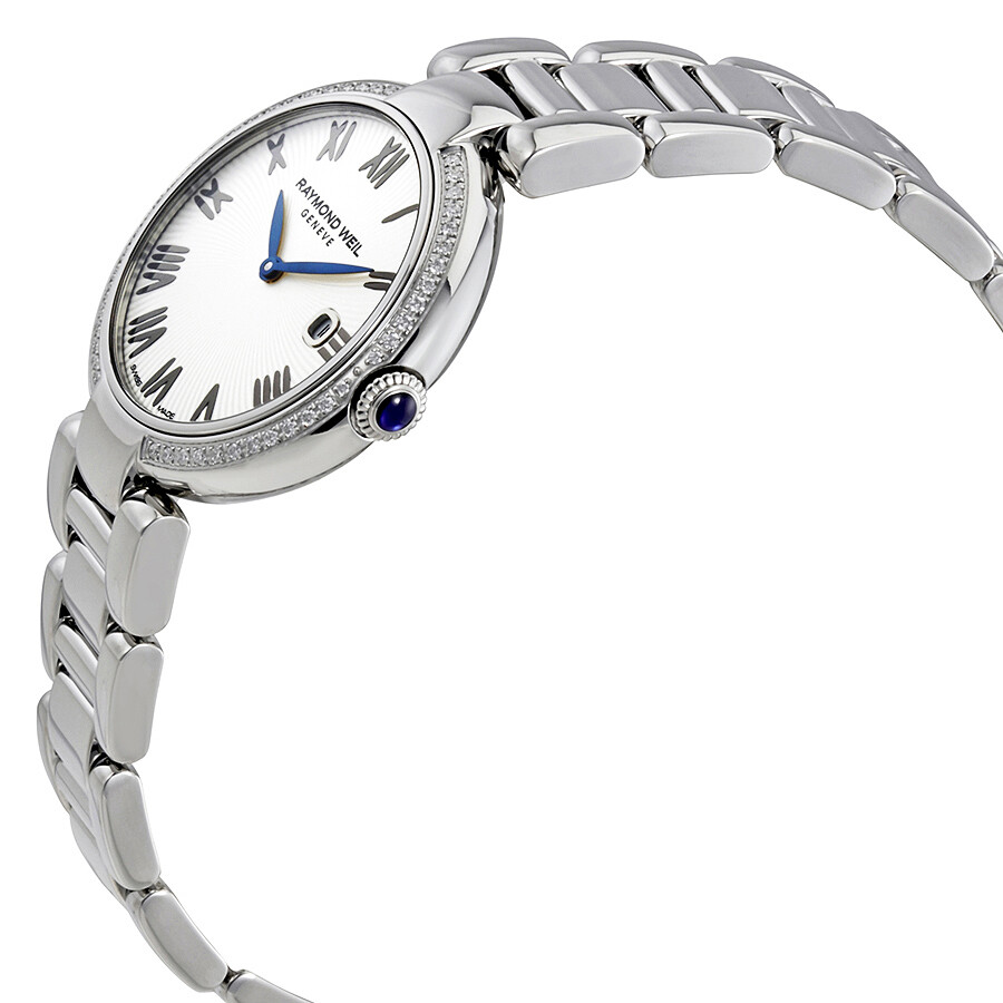Raymond Weil Shine Silver Dial Diamond Ladies Watch 1600STS00659
