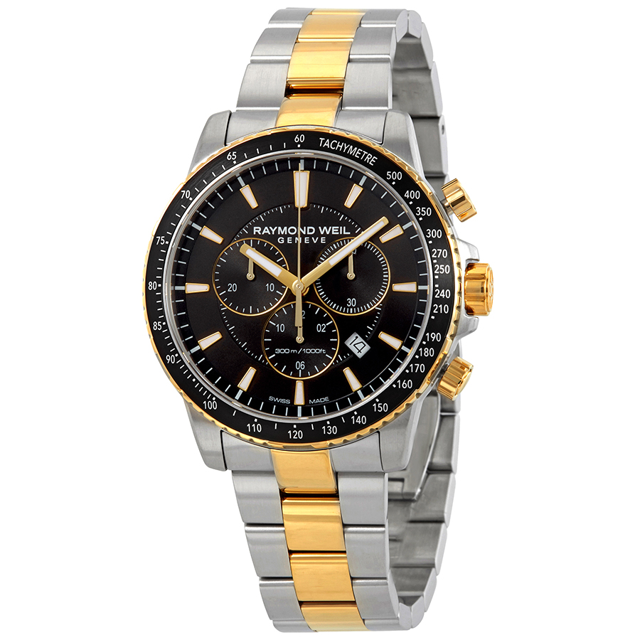 Raymond Weil Tango Chronograph Black Dial Men's Watch 8570-SP1-20001
