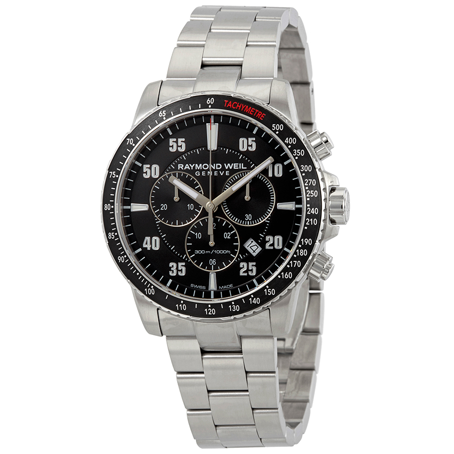 Raymond Weil Tango Chronograph Black Dial Men's Watch 8570-ST1-05207