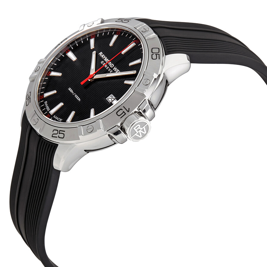 raymond weil tango black dial men s sports watch 8160 sr2 20001