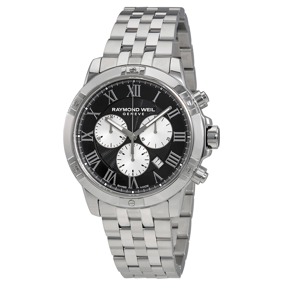 Raymond Weil Tango Black Dial Men's Chronograph Watch 8560-ST-00206