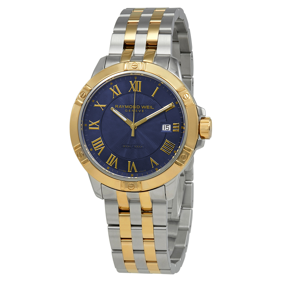 Raymond Weil Tango Blue Dial Two tone Men s Watch 8160 STP 00508 
