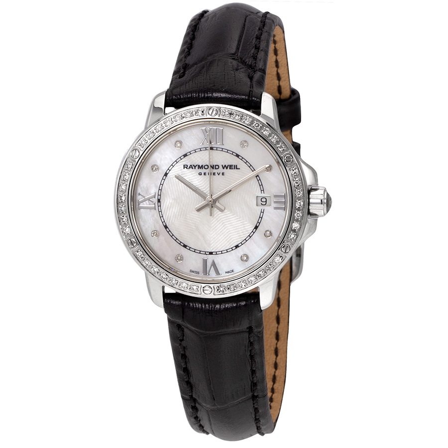 Raymond Weil Tango Diamond White Mother of Pearl Dial Ladies Watch 5391-LS1-00995