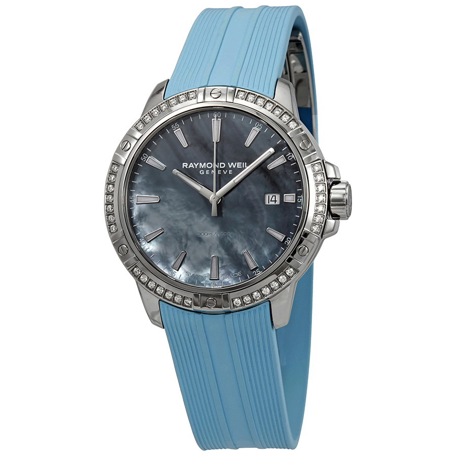 Raymond Weil Tango Mother of Pearl Dial Ladies Watch 8160-RS3-97201