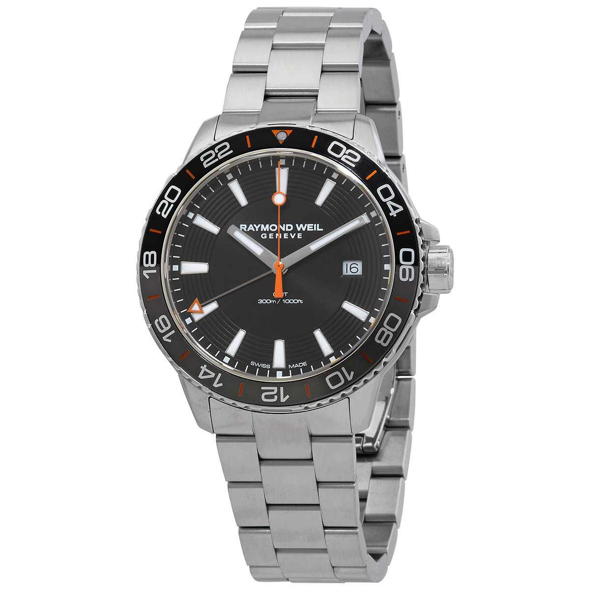 Raymond Weil Tango Quartz Black Dial Men's Watch 8280 -ST2-20001