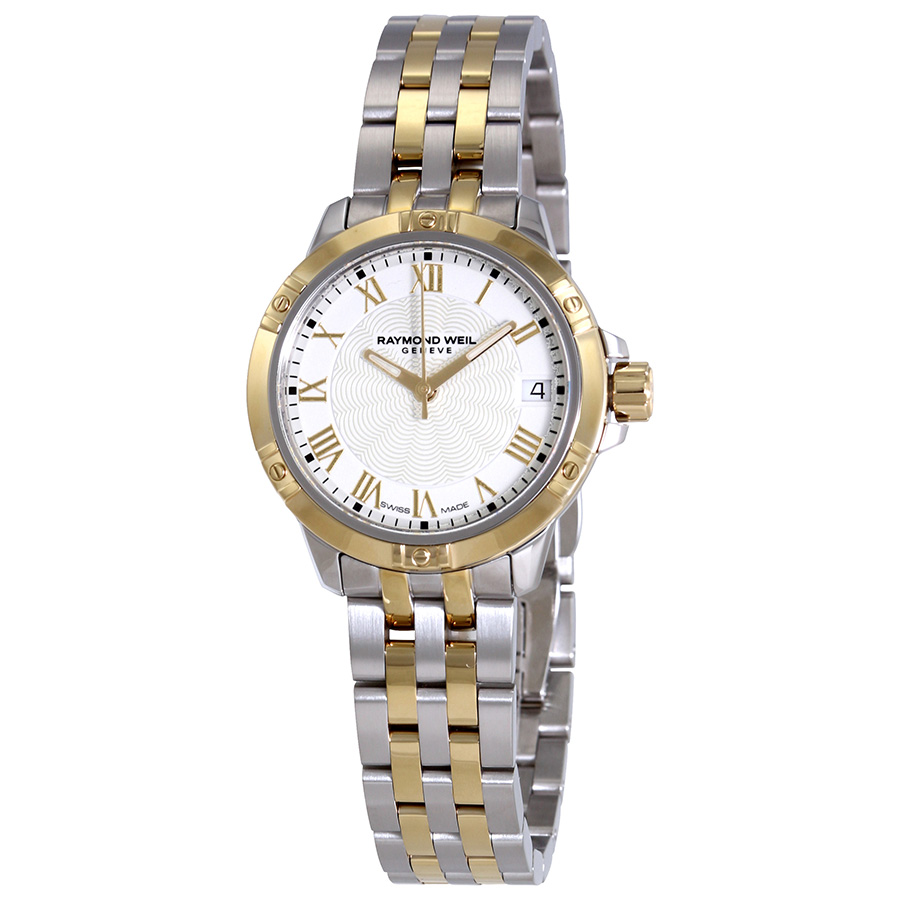 Raymond Weil Tango Quartz White Dial Two-tone Ladies Watch 5960-STP-00308