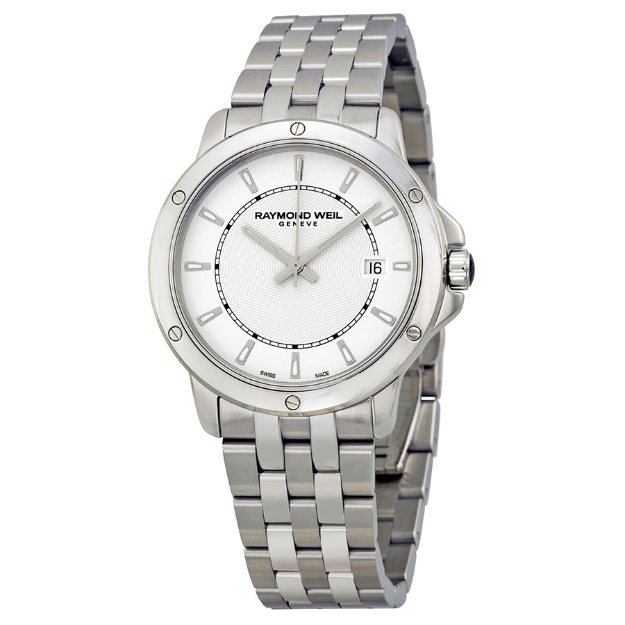 Raymond Weil Tango White Dial Stainless Steel Men's Watch 5591-ST-30001