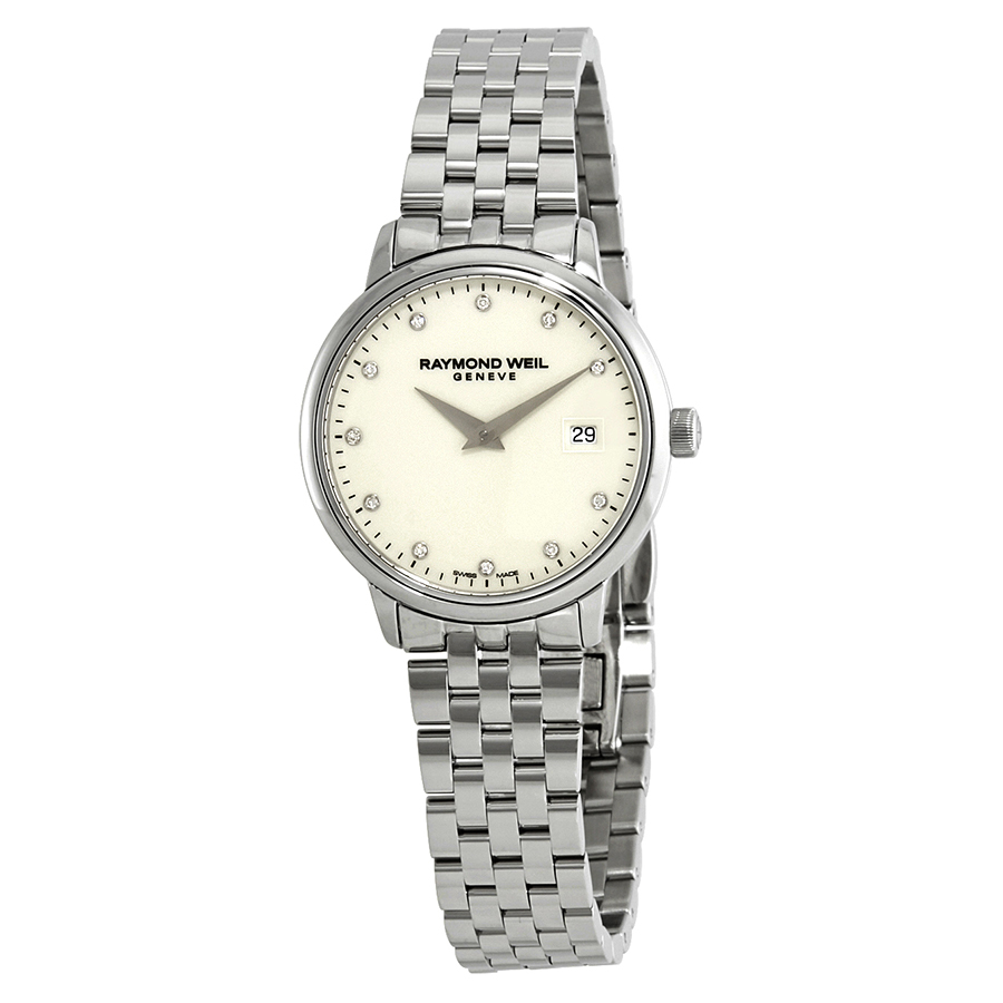 Raymond Weil Toccata Ivory Diamond Dial Ladies Watch 5988-ST-40081