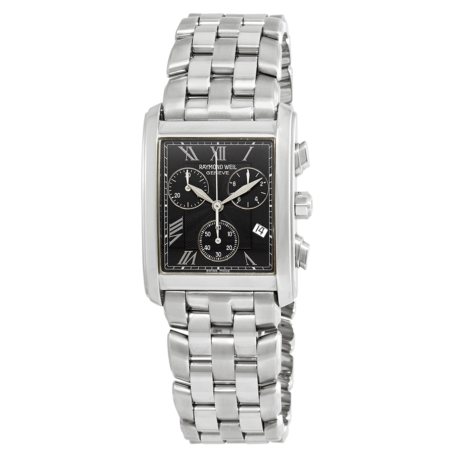 Raymond Weil Tosca Chronograph Black Dial Ladies Watch 4874-ST