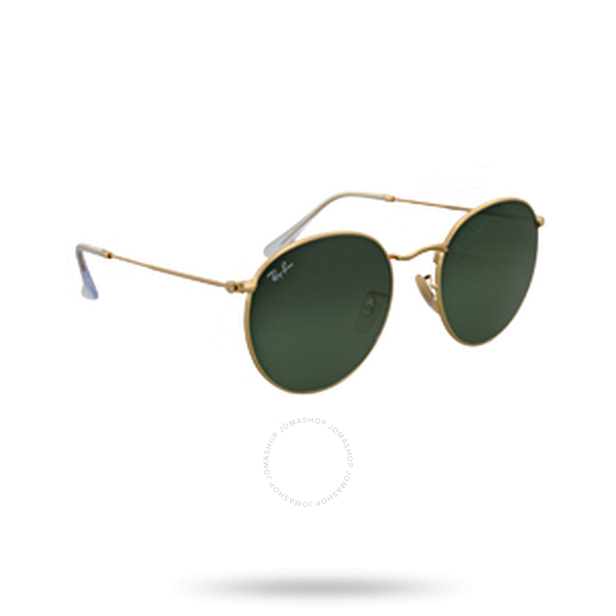 Ray Ban Round Metal Green Classic Unisex Sunglasses Rb3447 001 53 In Green
