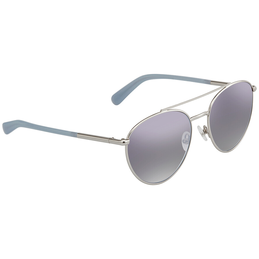 Rebecca Minkoff Grey Mirror Shaded Silver Pilot Ladies Sunglasses INDIO