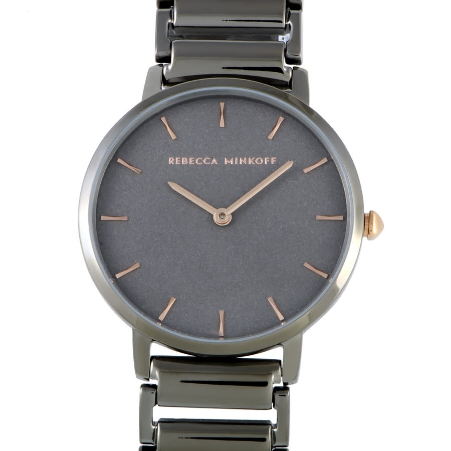 Rebecca Minkoff Major Quartz Grey Sandblasted Dial  Ladies Watch 2200261