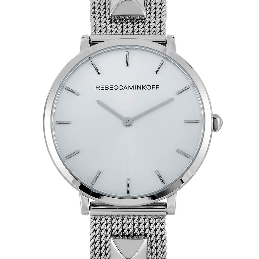 Rebecca Minkoff Major Quartz Silver White Dial Ladies Watch 2200001