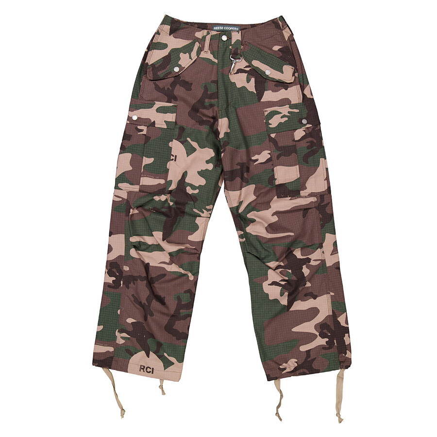 Wide Leg Cotton Cargo Pants