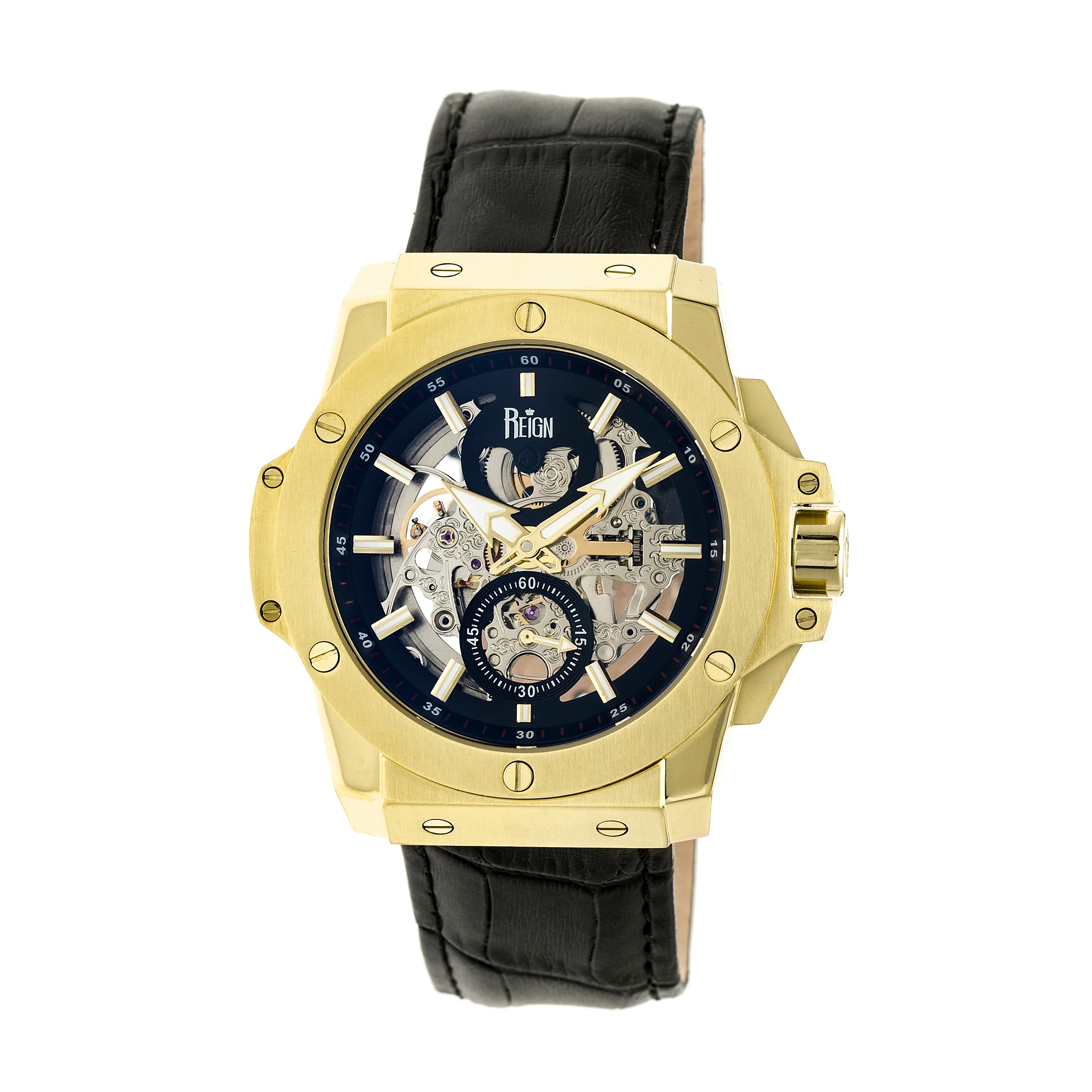 Reign Commodus Automatic Black Dial Men's Watch REIRN4004