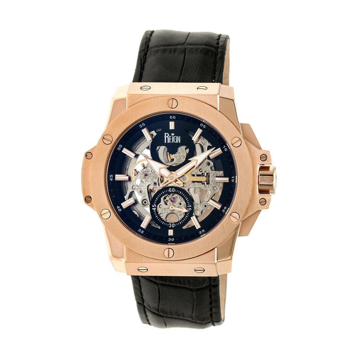 Reign Commodus Automatic Black Dial Men's Watch REIRN4005